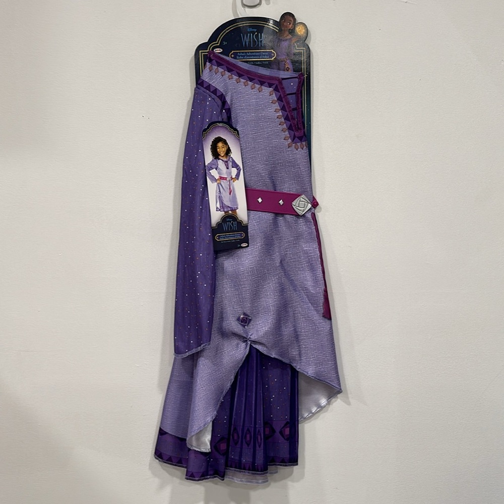 Disney Wish ASHA Adventure Dress Attached Belt Costume 4-6X Jakks Pacific NEW